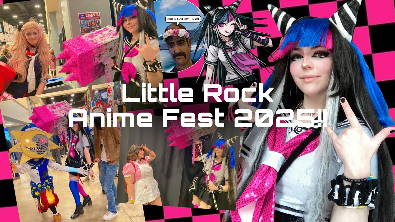 Little Rock anime fest 2025 vlog!! +cosplay competition♡