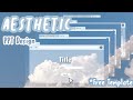 Aesthetic PPT #001 ☁️📂 // free powerpoint template //