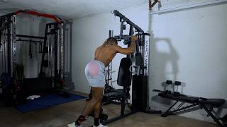 Marcy Multi Gym Glute Kickback Demonstration