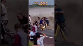 Spectacular! Full collection of all forms of tidal bore surging on Qiantang River 汹涌钱塘江潮大全 #tidal#旅遊