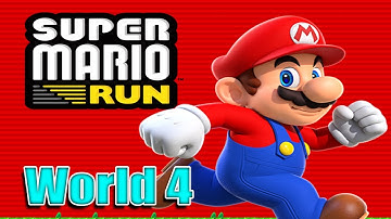 Super Mario Run - World 4 All Levels / Boss Level Gameplay Walkthrough #4
