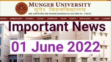Munger University Today Important News and Notification Admission Details@KumarGroup   01June2022