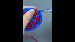 Crochet Circle ⭕️ pattern tutorial for beginners #crochet #knitting #youtubeshorts