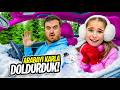 BABAMIN ARABASININ İÇİNİ KAR İLE DOLDURDUM !! ELİF SİNEM OLANLAR OLDU !! TEPKİSİ EFSANE !!