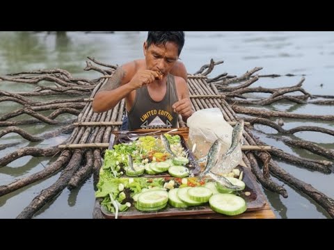 Eating Live Fish! The River Salad Challenge