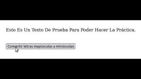 Convertir letras mayúsculas en minúsculas con JavaScript