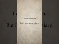 I Want Freedom… But I Also Want Salary 💸 | Relatable Adult Life Meme