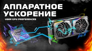 Аппаратное ускорение GPU - User Gpu Preferences - Fps - Latency