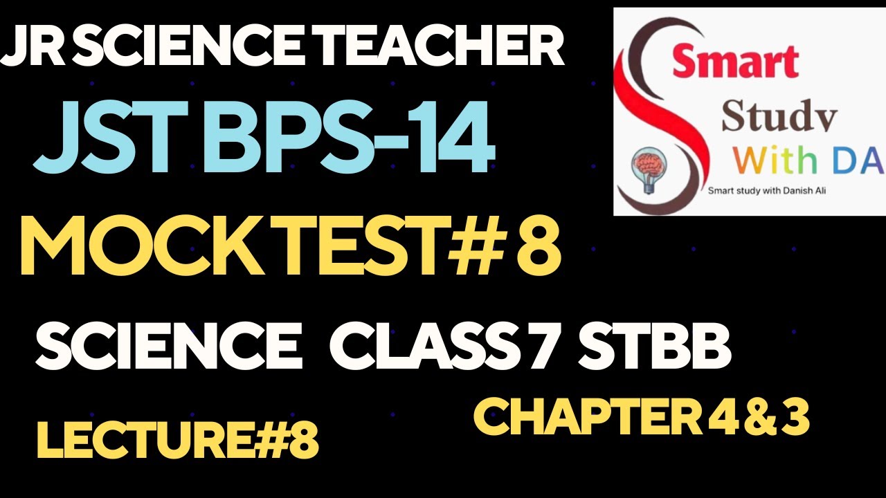 Mock Test 8 JST BPS-14 |  Lec #8  Junior Science Teacher | Science Notes