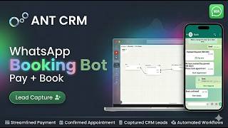 ANT CRM: WhatsApp Chatbot for Payments & Appointments (Full Demo) screenshot 2