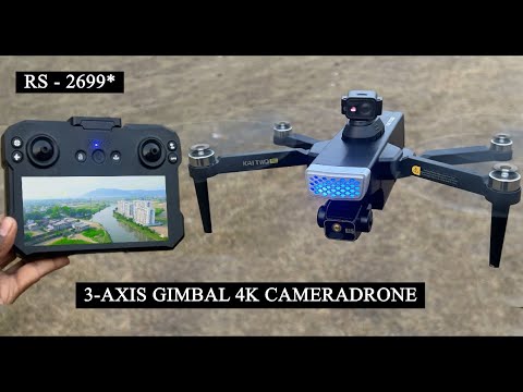BEST Drone Camera GPS 5KM 3-axis Gimbal 4K HD Dual Camera 360° Obstacle Avoidance