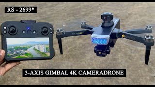 BEST Drone Camera GPS 5KM 3-axis Gimbal 4K HD Dual Camera 360° Obstacle Avoidance