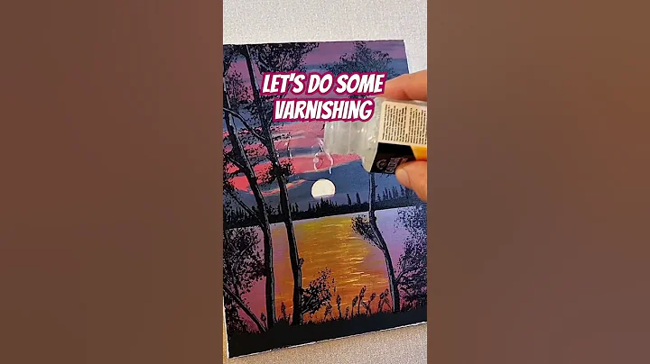 Varnishing an old painting 🎨  #painting #acrylicpainting #art #varnish #shorts