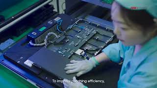 Discover the future of display technology with Hikvision's state-of-the-art LED Display production!