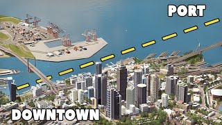 When you build a PORT too close to DOWNTOWN.. | Cities Skylines: Oceania 43