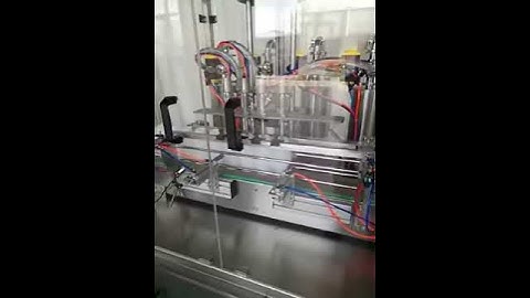 Dây chuyền chiết rót chai dung dịch rửa tay khô tự động