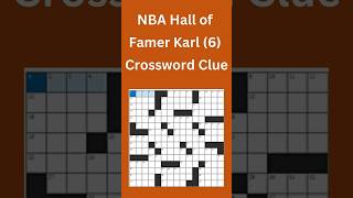 NBA Hall of Famer Karl (6) Crossword Clue #crossword #crosswordpuzzles