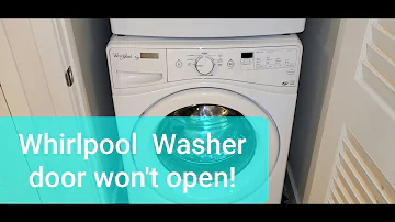 Whirlpool washer door won't open!