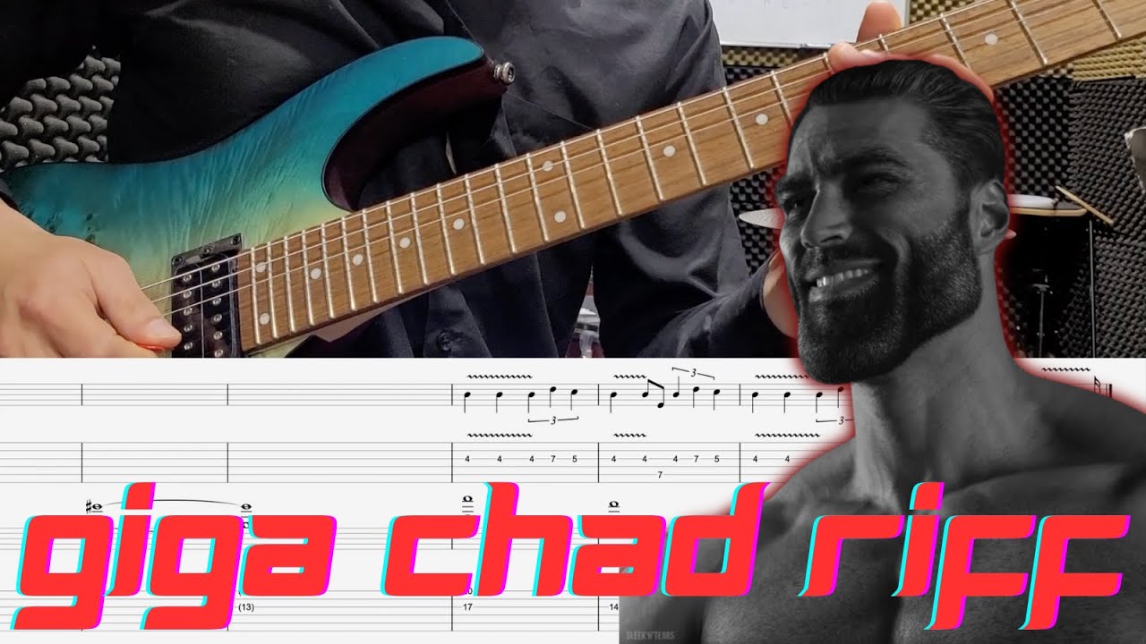 Giga Chad Theme – Electric Guitar Phonk Rock Version with Tabs