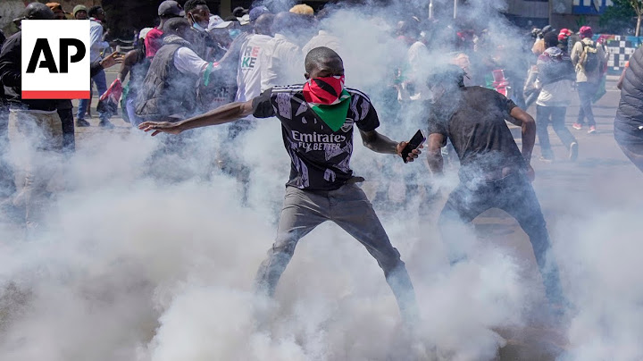 Tear gas fired at Nairobi protest against police brutality in Kenya
