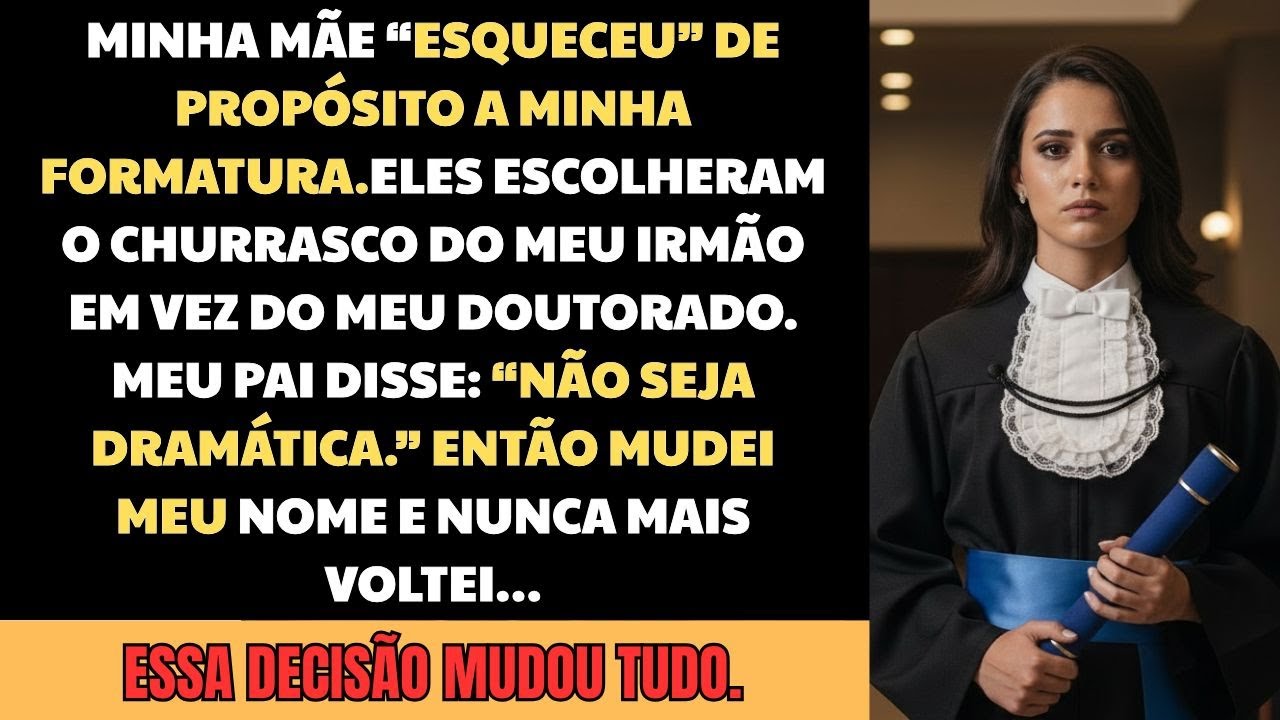 Minha mãe faltou à minha formatura — então eu mudei de nome e nunca voltei