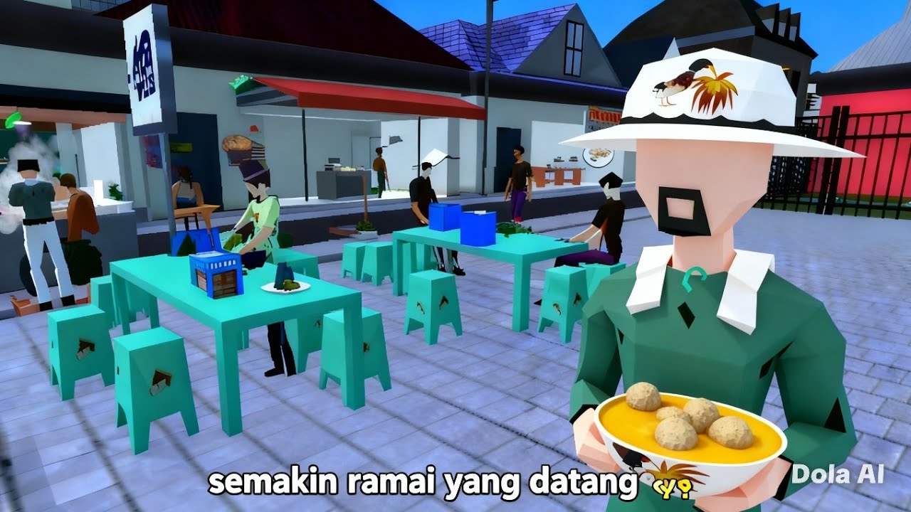 Banyak yang datang ke bakso bang rad?