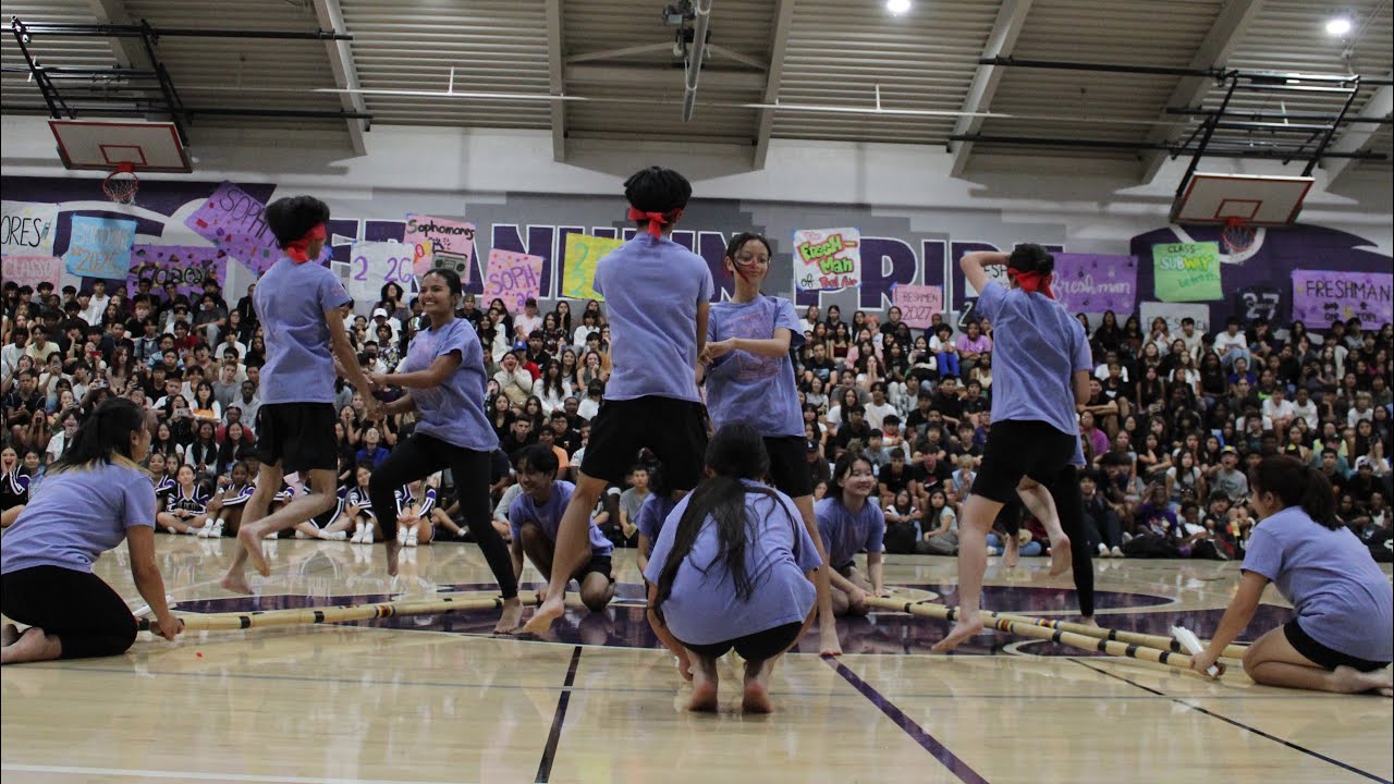 Blindfolded Tinikling | Franklin HS Back to School Rally 2023