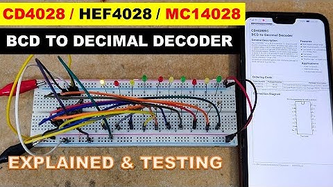 {1040} CD4028 BCD to decimal decoder, CMOS IC