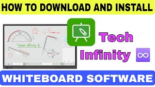 How to Download and Install Tech Infinity Whiteboard Software | Best Whiteboard Software for Teacher screenshot 1