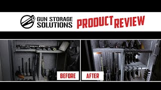 Review of Gun Storage Solutions #GunSafe Accessories Rifle Rods, Handgun Hangers, Mag Minders & MORE