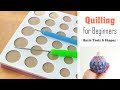 Quilling for Beginners | How to use a Quilling Board & Slotted Tool | Basic Coil Shape Tutorial