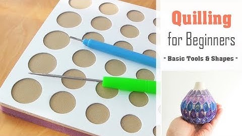 Quilling for Beginners | How to use a Quilling Board & Slotted Tool | Basic Coil Shape Tutorial
