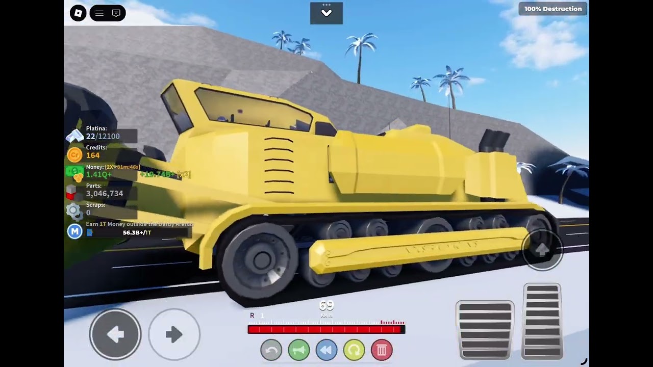 Getting the IM 1460 terra drive in car crushers 2