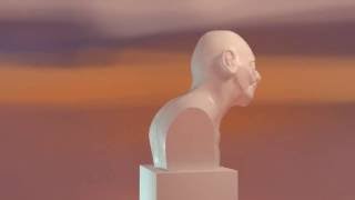 3D model of bust sculpture turntable