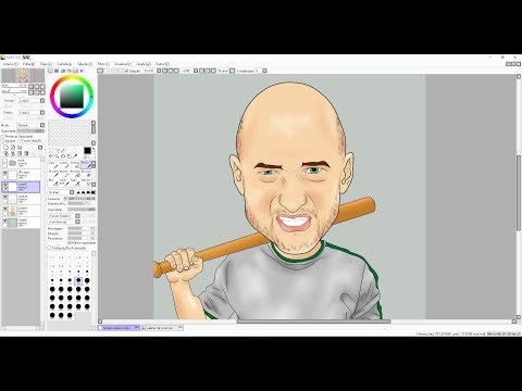 COMO PINTAR PELE DE CARICATURA PAINT TOOL SAI TUTORIAL