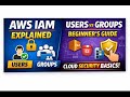 AWS IAM Users &amp; Groups Explained 🔐  Beginner Tutorial  Real Time Example