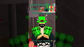 when people keep knocking at your #bloxburg door... #shorts