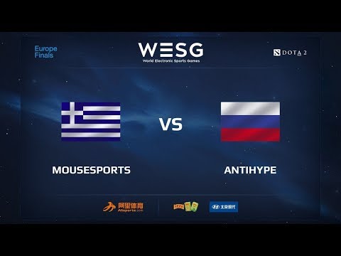 Видео: AntiHype (Russia) против Mousesports(Greece), Вторая карта, WESG 2017 Dota