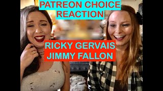 Patreon January Choice Reaction to: Ricky Gervais On The Tonight Show with Jimmy Fallon