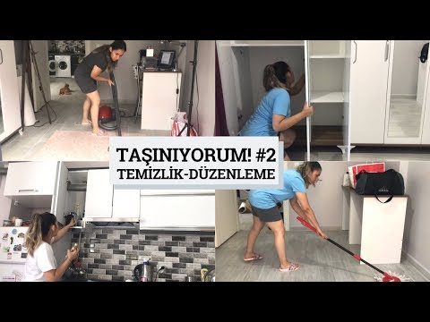 Yeni Ev Temizliği || Taşınma-Yerleşme-Eşyaları Düzenleme || Zeynep Kısaç