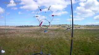 Power testing a kite turbine rotor against a mast