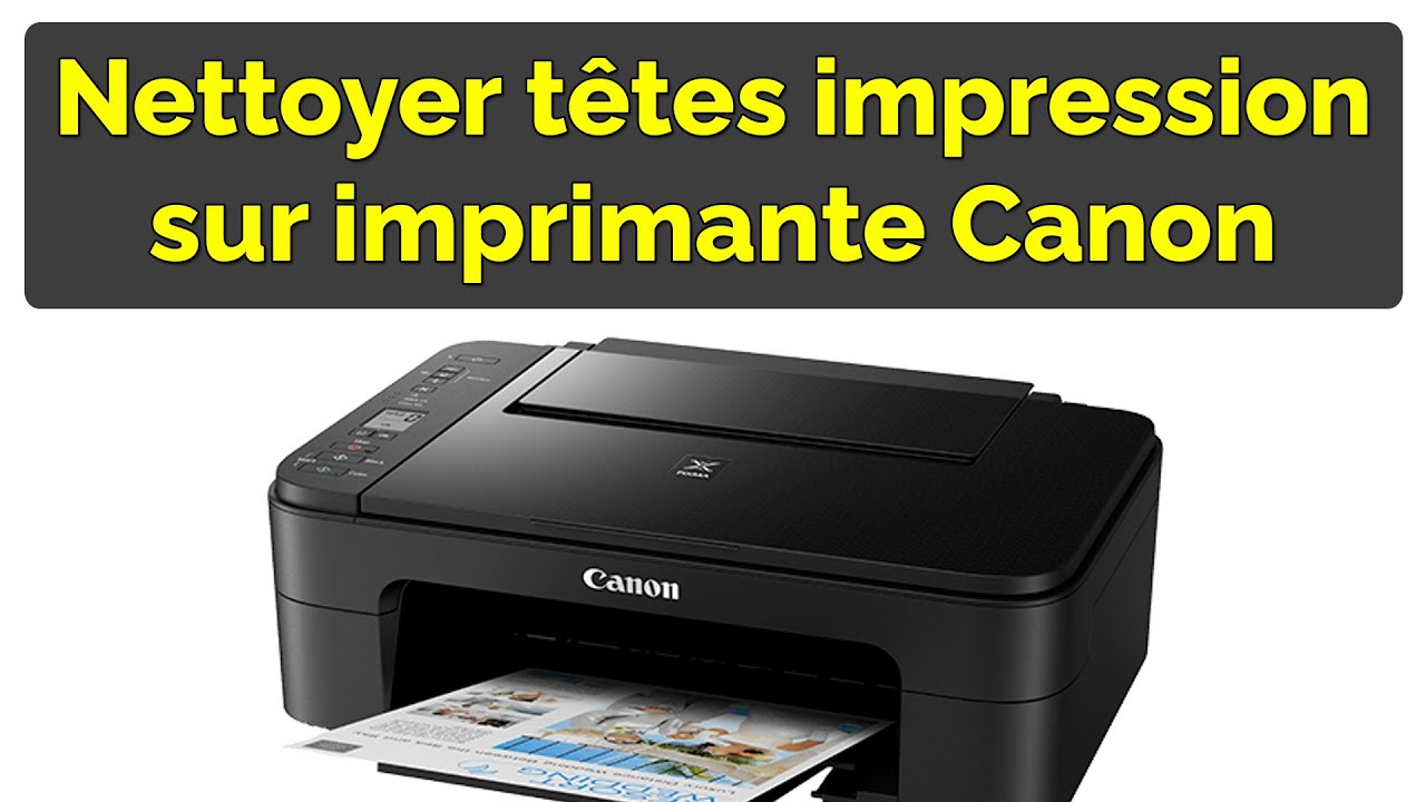 Comment faire un nettoyage de tête d’impression Canon - YouTube