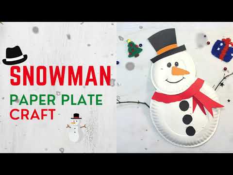 Easy Paper snowman - Christmas crafts 2023 