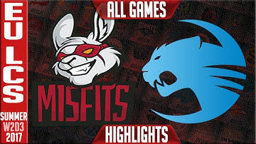 MF vs ROC Highlights ALL GAMES | EU LCS Week 2 Day 3 Summer 2017 | Misfits vs Roccat
