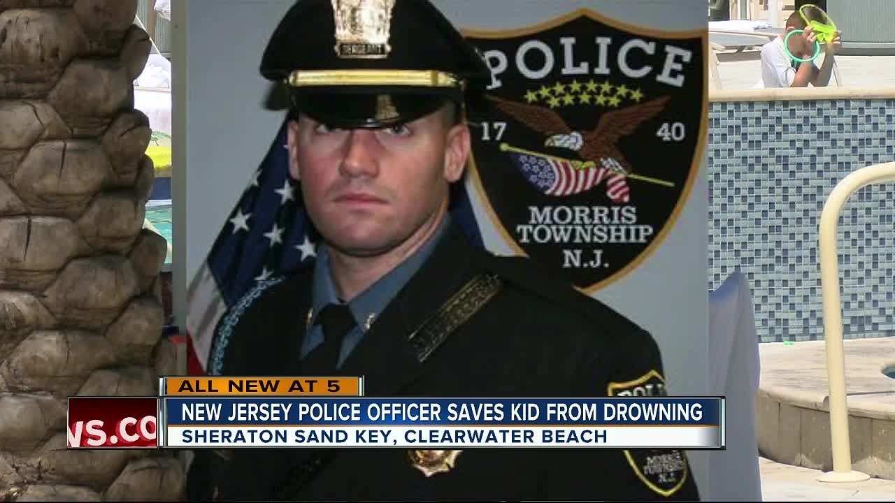 New jersey Police Officer saves kid from drowning YouTube