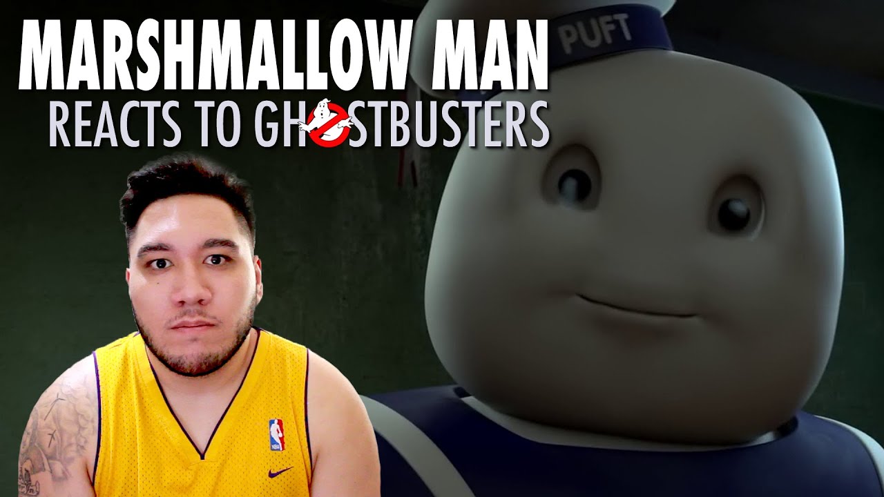 Marshmallow Man Reacts to GHOSTBUSTERS Trailer REACTION!!! YouTube