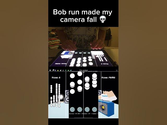 BOB RUN ON MOBILE 💀 #shorts #roblox #fnf