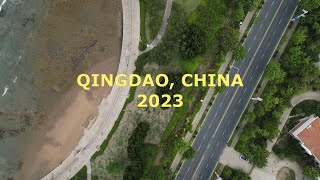 QINGDAO CHINA 4K AERIAL STOCK FOOTAGE 2023
