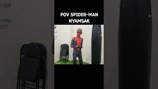 ROBBY PARKER LATIHAN SAMSAK #robbypantjoro #spiderman #samsak #shorts