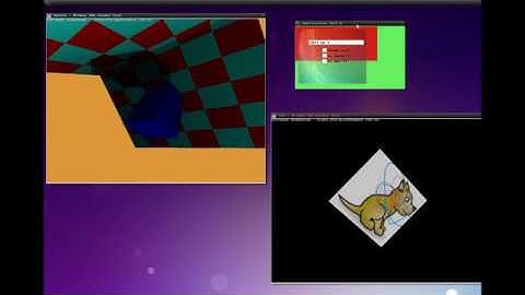 Cpcdos OpenGL tests II (2 Meshs + shadow)